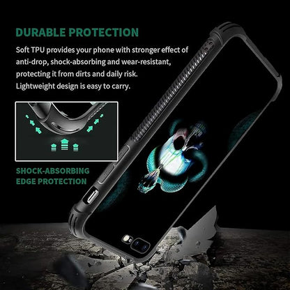 for iPhone 7 Plus/8 Plus Case, Skeleton Winding Snake Pattern Graphic Design - Image 3