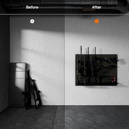 Hold Up Displays Gun Wall Mount Display, Modular Tactical Wall - Image 2