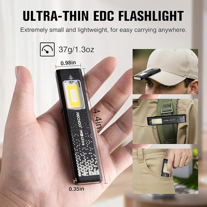 RECHOO Rechargeable Flashlights High Lumens 4Pack, Magnetic EDC Flashlight - Image 2