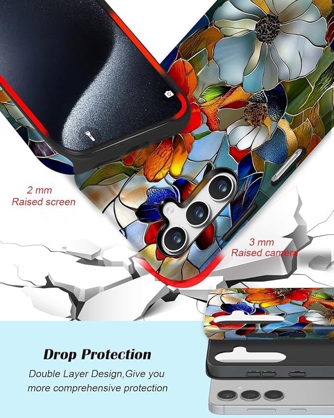Compatible for Samsung Galaxy A17 5G Case, Dual Layer Heavy Duty 2 in 1 - Image 3
