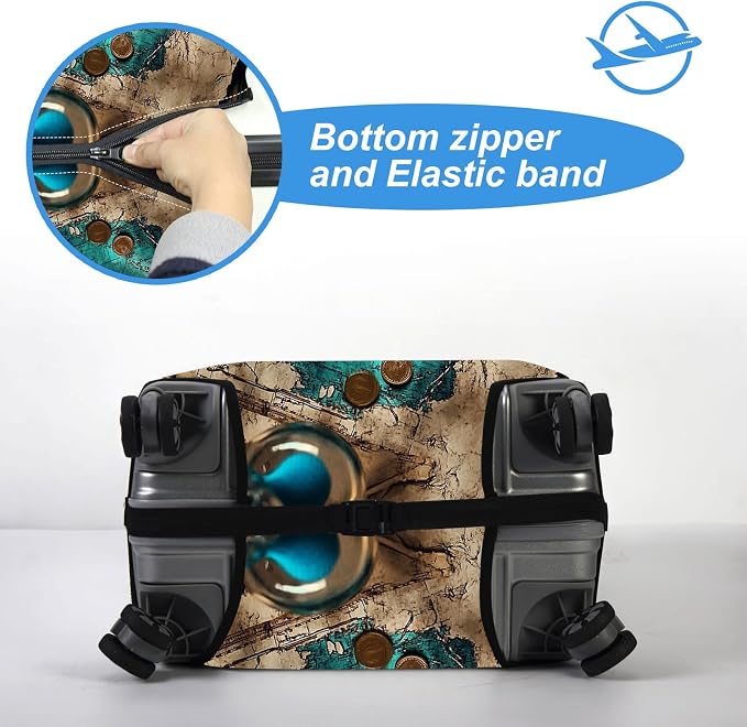 Luggage Cover Protector for 30-32 Inch Suitcases, TSA Approved Elastic Travel - Image 5