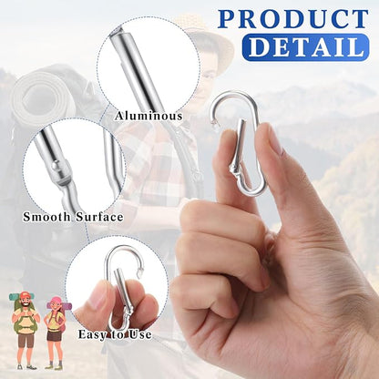 Yaocom 300 Pcs 2" Carabiner Bulk Small Carabiner Clip - Image 3