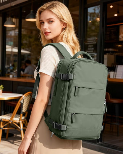 coofay Travel Backpack For Women Men Airline Approved Carry On Backpack Flight - Image 2