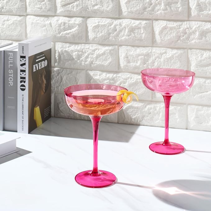 Khen Acrylic Shatterproof Martini, Champagne & Cocktail Unbreakable Glasses | - Image 2