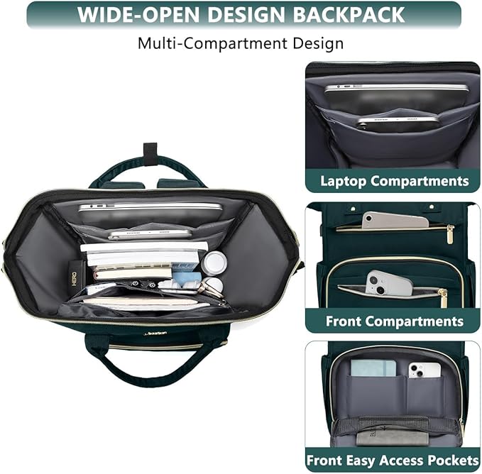 Focdod Laptop Backpack for Women Work Bags - Image 2