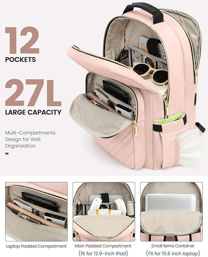 LOVEVOOK Laptop Backpack Purse for Women, Large Capacity Travel Business - Image 2