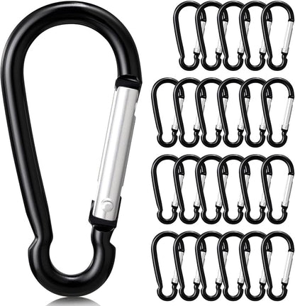 24 PCS Small Carabiner Clips, Spring Snap, Keychains Hooks, Backpacking - Image 7