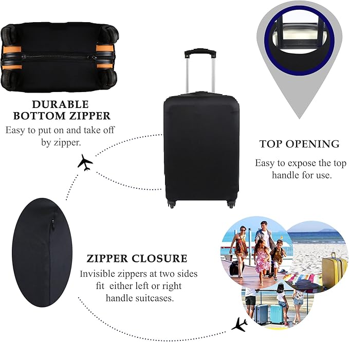 Explore Land Travel Luggage Cover Suitcase Protector Fits 18-22 Inch Case - Image 3