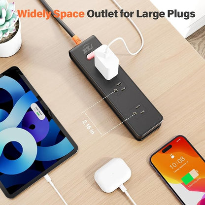 Outdoor Power Strip Weatherproof, IPX6 Waterproof Surge Protector - Image 3