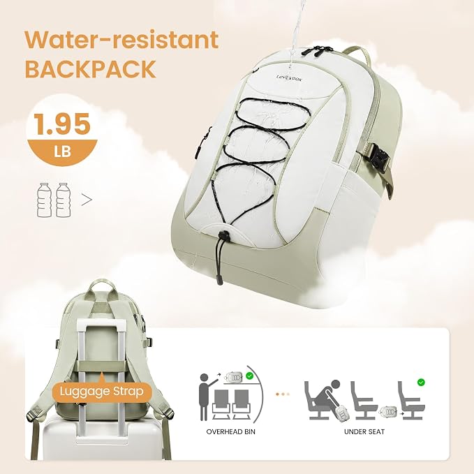 LOVEVOOK Mens Backpack with Giant Tumbler Holder Pocket, 18 Inch Everyday - Image 6