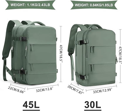coowoz Large Travel Backpack For Women Men, Carry On Backpack, Hiking Backpack - Image 3