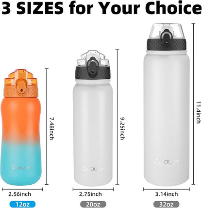 OLDLEY Insulated Kids Water Bottle 12oz, Stainless Steel, Double Wall, - Image 7