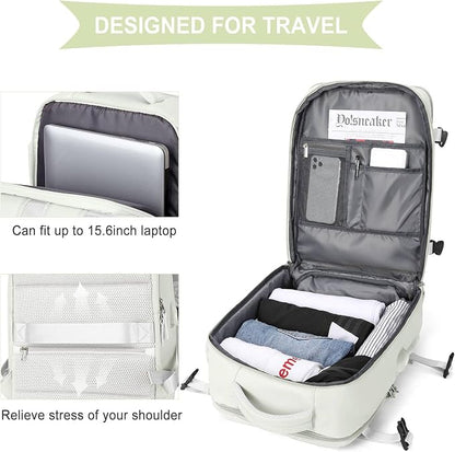 WONHOX Large Travel Backpack Carry on Flight Approved Laptop Work Business - Image 6