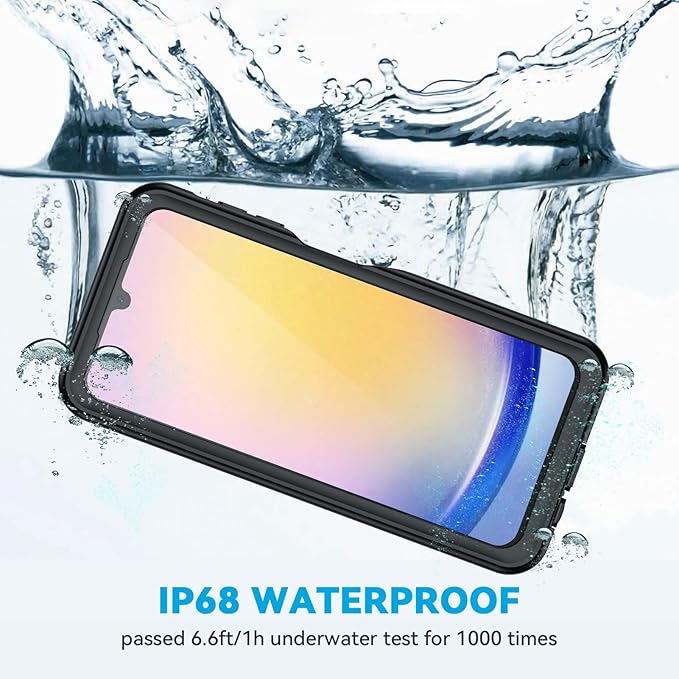 Lanhiem for Samsung Galaxy A25 5G Phone Case, IP68 Waterproof Dustproof - Image 2