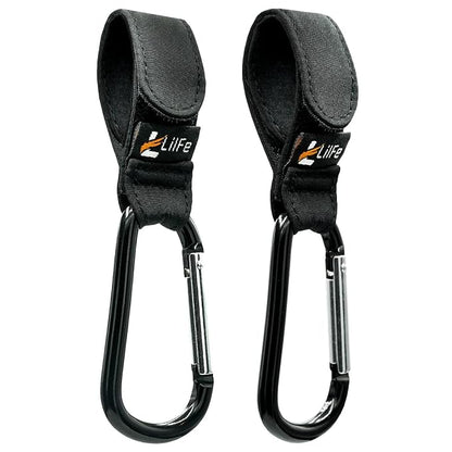 2 Pcs Black Baby Stroller Hooks by LilFe