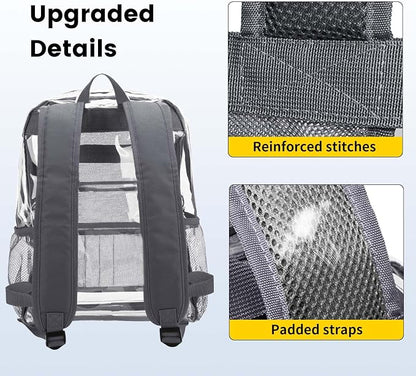 Vorspack Clear Backpack Heavy Duty PVC Transparent Backpack - Image 4
