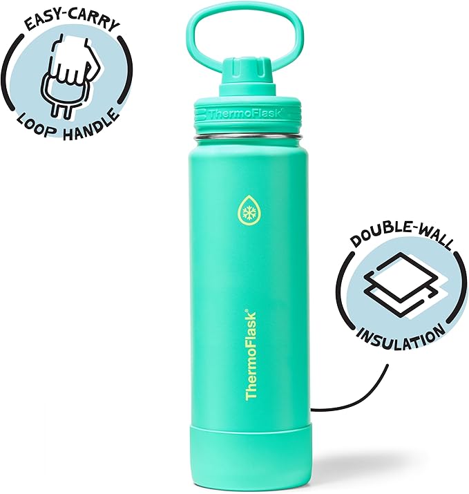ThermoFlask 24 oz Double Wall Vacuum Insulated Stainless Steel Water Bottle - Image 2