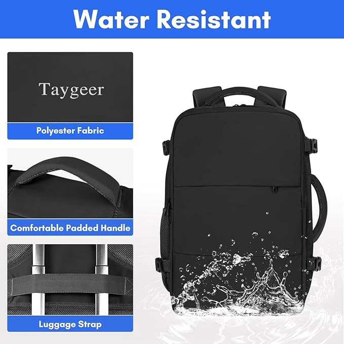 Taygeer Travel Backpack for Men Women, Carry On Backpack - Image 8