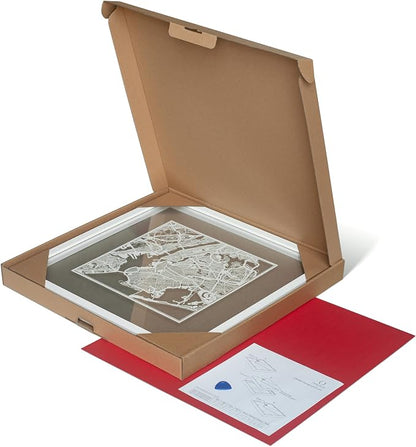 Washington D.C.s Cut Map framed by O3 Design Studio, 18x18 inches, paper - Image 9