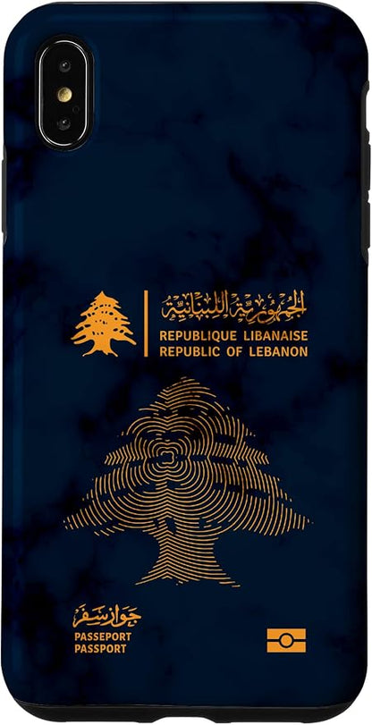 Lebanon, Lebanon Passport, Lebanon Flag, Lebanon map. Case by Unknown