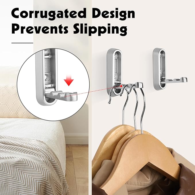 Dntorx Folding Coat Hooks - Image 2