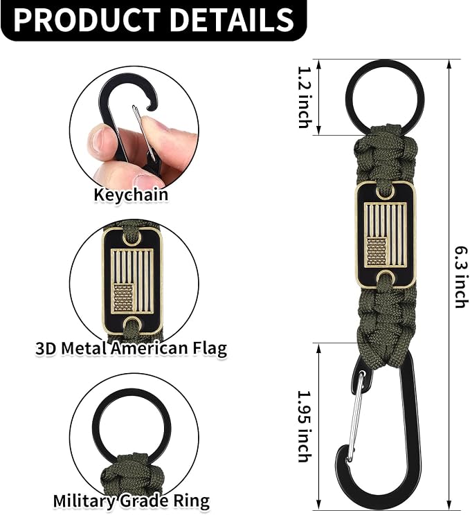 Frienda 2 Set Heavy Duty Paracord Lanyard Necklace Whistles Strap Braided 550 - Image 3