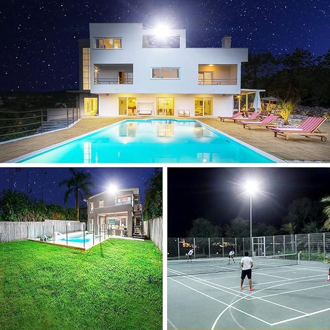 YANYCN 2 Pack 250W Led Flood Lights Outdoor, Super Bright 37000LM Security - Image 7