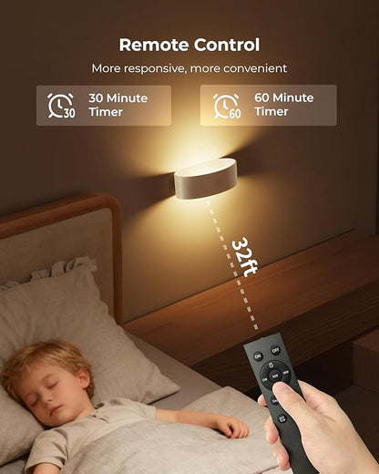 Motion Sensor Wall Light, 5000mAh Rechargeable Battery Operated Wall Sconces - Image 9