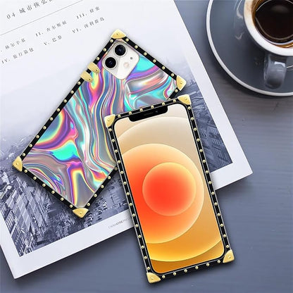 Compatible with iPhone 11 Case, Holographic Abstract Iridescent Textures Luxury - Image 6