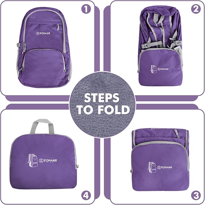 ZOMAKE Lightweight Packable Backpack 30L - Image 5
