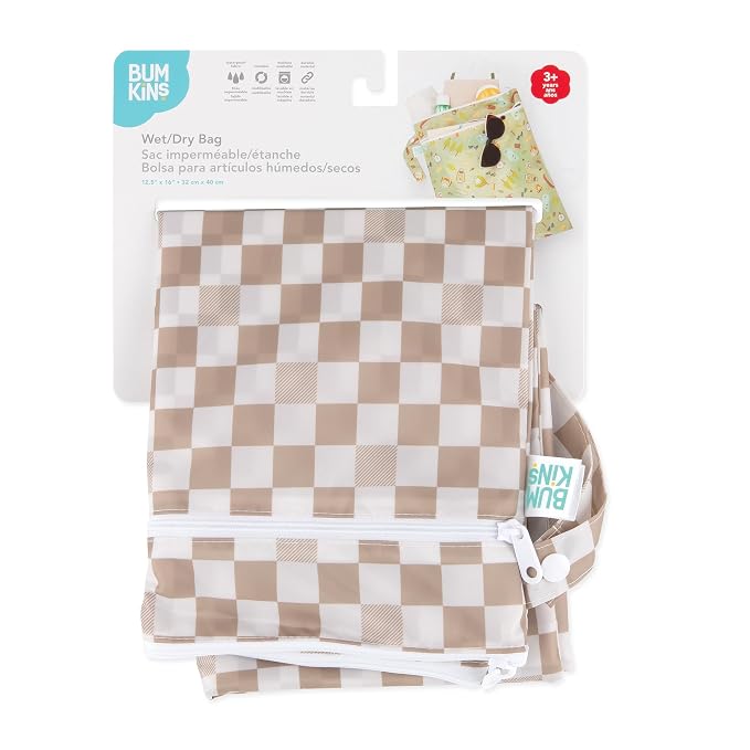 Bumkins Waterproof Wet Dry Bag for Baby, Swim Suit, Cloth Diapers, Pump Parts - Image 6
