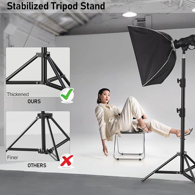 Photography Light Stand, Wedding Outdoor Video Shooting （2 Pack） - Image 3