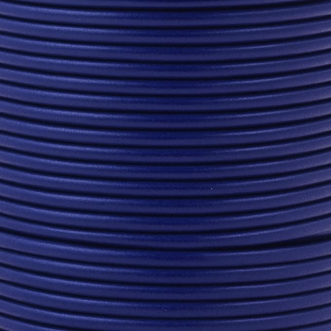 Mandala Crafts Round Genuine Navy Blue Leather Cord - Image 3