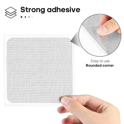 Secopad 14 Sheets Window Screen Patches Repair Kit, Strong Adhesive Fiberglass - Image 5