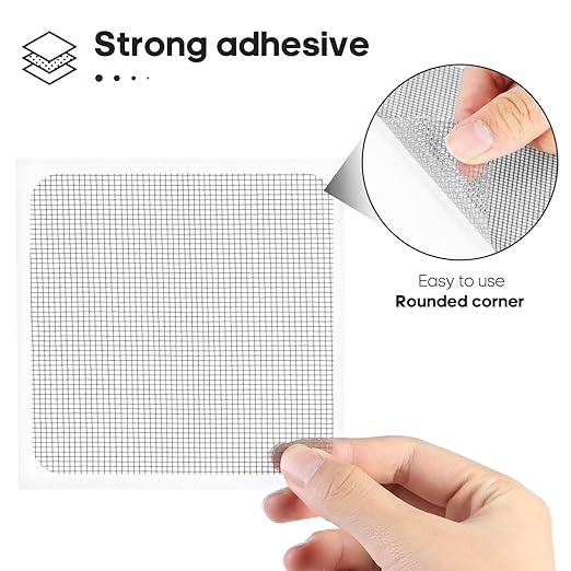 Secopad 28 Sheets Window Screen Patches Repair Kit, Strong Adhesive Fiberglass - Image 5