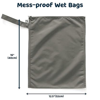 Tiny Twinkle Mess Proof Wet Bags | 2-Pack Reusable Waterproof Wet Bags - Image 5