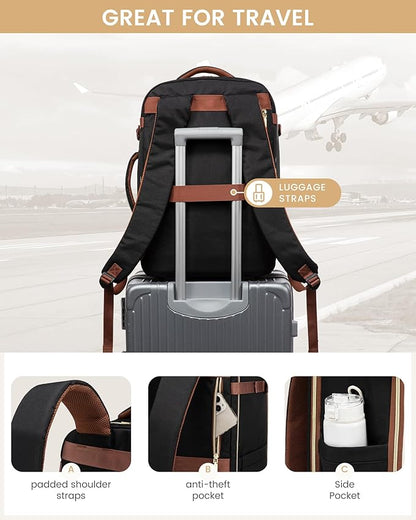 LOVEVOOK Travel Backpack for Women, 50L Airline Approved Carry On Backpack - Image 6