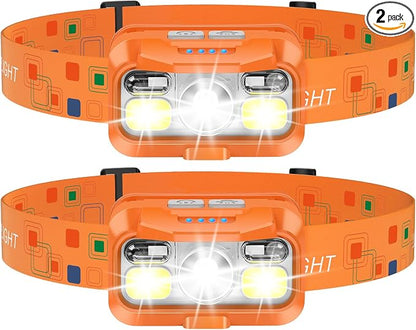 LHKNL Headlamp Rechargeable, Lumen Super Bright Motion Sensor Head Lamp by LHKNLHOME