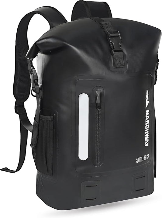 MARCHWAY Roll Top Waterproof Backpack, Floating Dry Bag 20L/30L/45L by MARCHWAY
