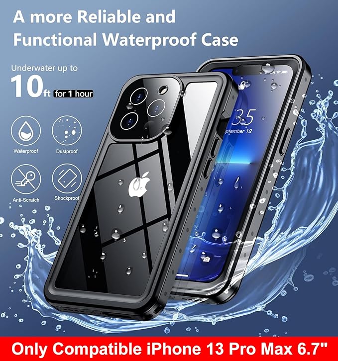 SPIDERCASE Only Designed for iPhone 13 Pro Max Case Waterproof, Built-in Lens & - Image 4