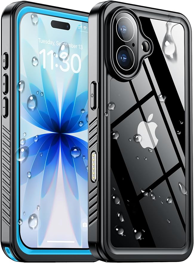 SPIDERCASE for iPhone 17 Case Waterproof, Built-in Lens & Screen Protector by SPIDERCASE