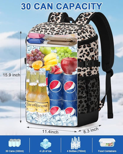 Pritent Cooler Backpack for Men Women Insulated Waterproof Backpack Cooler Leak - Image 5