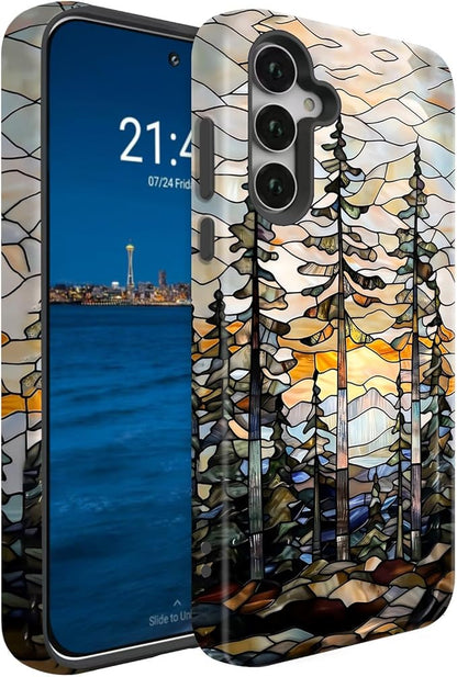 Compatible for Samsung Galaxy A17 5G Case, Dual Layer Heavy Duty 2 in 1 by BSMOSPER