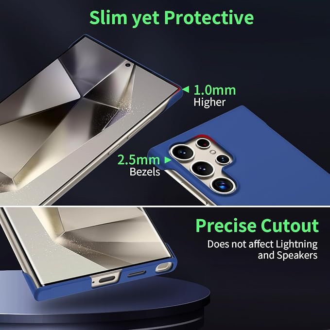 GRECAZO Slim Borderless for Samsung Galaxy S25 Ultra Phone Case 6.9" Ultra-Thin - Image 5