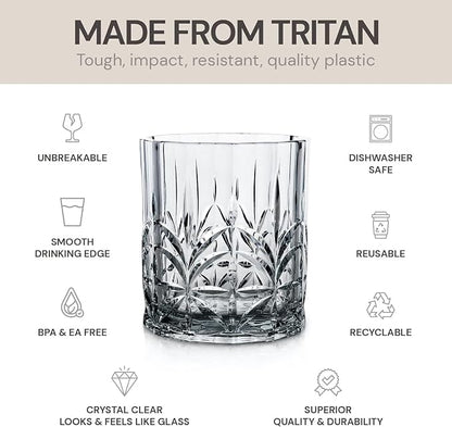 BELLAFORTE Shatterproof Tritan Plastic Short Tumbler, 13oz - Image 2