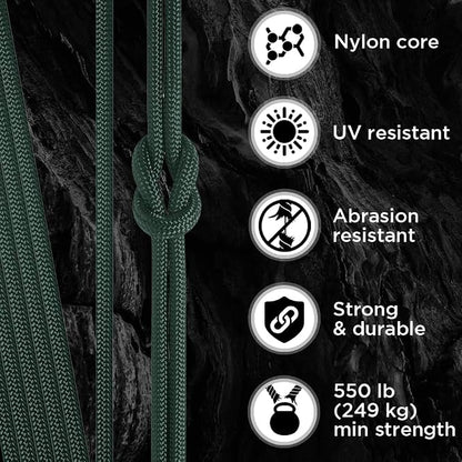 TECEUM Reflective Paracord Rope 1000 – 1000ft/200ft/100ft/50ft – 40+ Colors – - Image 3