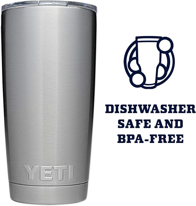YETI Rambler 20 oz Stainless Steel Vacuum Insulated Tumbler w/MagSlider Lid - Image 4