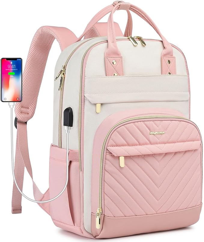 Backpack for Women Laptop Bag: Work Travel Backpacks Fits 17 inch Computer by BAGSWAN