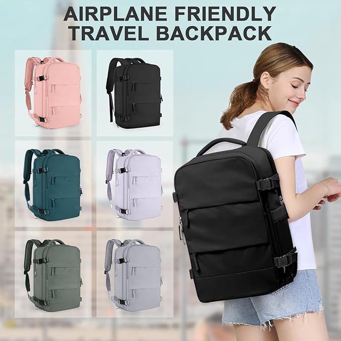 coowoz Travel Backpack For Women Men, Carry On Backpack, Hiking Backpack - Image 8