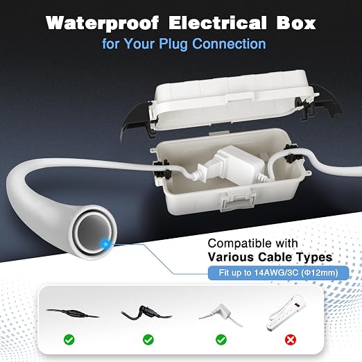 FLEMOON IP55 Outdoor Electrical Box Waterproof - Image 3
